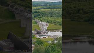 Falkirk wheel ✨The worlds one and only rotating boat lift in Scotlandfalkirk scotland shorts [upl. by Eerolam]