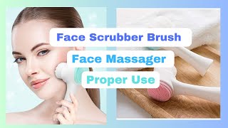 Beauty Tool How To Use Face Scrubber Brush Face Massager [upl. by Aenea]