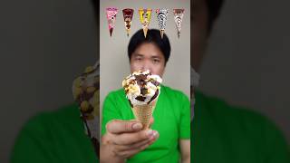 EATING VARIOUS CONE ICE CREAM asmr mukbang [upl. by Leidag882]