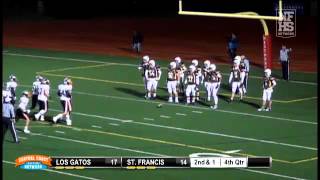 Los Gatos takes a 2314 lead in the 4th Quarter on the QB sneak by Nick Bawden [upl. by Ive]