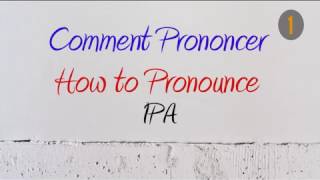 How to Pronounce – Comment Prononcer  IPA Indian Pale Ale abbrev [upl. by Kemp]