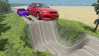 Cars Vs Giant Pit BeamNG Drive [upl. by Patricio]