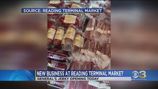 Jerky store opening in Philadelphias Reading Terminal Market [upl. by Edroi]