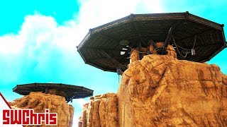 The 5 Ultimate PVE Ragnarok Desert Building Places  ARK Ragnarok Desert Expansion Exploration [upl. by Elleined421]