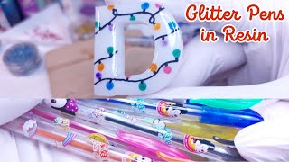 can we use Glitter Pens in Epoxy Resin • Epoxy resin art • resin crafts • epoxy resin diy [upl. by Wilda]