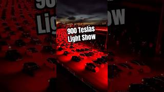 900 Tesla Synchronised Light Show CC extremefinland Tesla finland youtubeshorts shorts [upl. by Coopersmith]