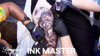 Tag Team Tattooing Elimination Official Sneak Peek  Ink Master Grudge Match Season 11 [upl. by Maleeny]