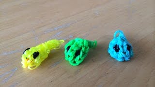 rainbow loom kikkervisje  Nederlands  sleutelhanger  loom charm  loom bands Tadpole [upl. by Ttihw266]