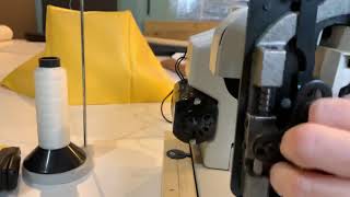 Crooked Presser Foot  How to Fix Industrial Sewing Machine SHORT [upl. by Nauqed]