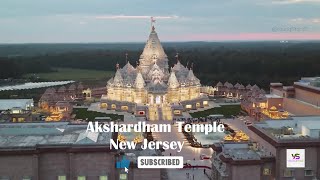 Worlds Second Largest temple  Akshardham New Jersey  4K baps akshardham [upl. by Letnahc]