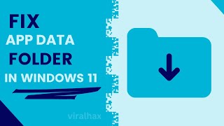 How to Fix Appdata Folder Is Missing in Windows 11  Appdata Folder Missing Windows 11 ✅ [upl. by Richers]