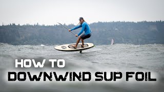 Downwind SUP foiling  How to start [upl. by Nwahsyd200]