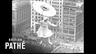 Lady dancing above New York 300ft high in 1931 [upl. by Siryt]