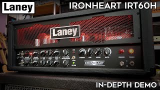 Laney Ironheart IRT60H indepth demo 16 guitars [upl. by Nanek]