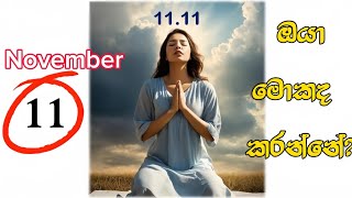 November 11 මේ විශේෂ දිනයෙන් හරියට වැඩ ගමු✨Law of attraction 🧲 sinhala 1111 [upl. by Suilmann689]