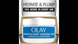 Olay Plump amp Hydrate Face Moisturizer Hydrating Gel for Dry Skin with Hyaluronic Acid amp Niacinamide [upl. by Amri]