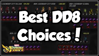 Best DD8 Characters And Iso Classes  How To Manage Crystals And Ions  Marvel Strike Force [upl. by Niall412]