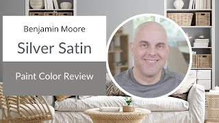 Benjamin Moore Silver Satin Paint Color Review [upl. by Schaab588]