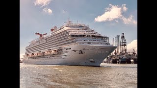 Carnival Vista Inaugural Sailaway From Galveston [upl. by Albers]