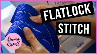 How To Basic ThreeThread Flatlock Stitch  Hem on Brother 1034D Serger  SEWING REPORT [upl. by Simeon341]