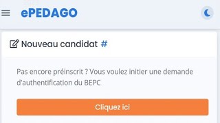 Concours DEntrée Au CAFOP 2023  Préinscription En Ligne  Authentification Du BEPC Possible [upl. by Henson200]