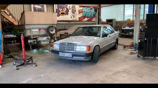 Mercedes 190e engine swap 23 supercharged [upl. by Fredek]