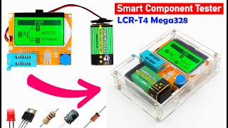 LCRT4 Mega328 Digital Transistor Tester  ESR Smart Component Meter  Case Assembly amp Review [upl. by Nodyroc]