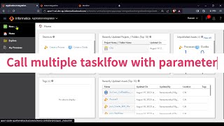 TriggerCall Taskflow with Parameter in CAI process Part 2  Informatica IICS CAI [upl. by Miriam]