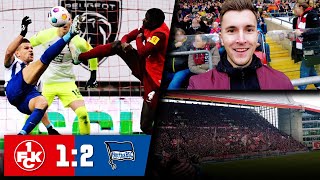 KAISERSLAUTERN vs HERTHA 12 Stadion Vlog 🔥 Traumtor Rote Karte Intensives Duell aufm Betze [upl. by Alym]