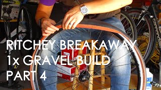 RITCHEY BREAKAWAY 1x Gravel Bike Build Part 4  Tubeless Tire Setup and Cassette Installation [upl. by Moina]