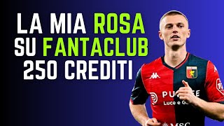 ROSA A LISTONE CON 250 CREDITI QUOTAZIONI FANTACLUB  Guida allAsta del Fantacalcio 202425 [upl. by Levi]