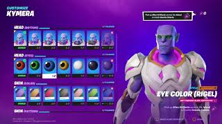 Fortnite Chapter 2 Season 7 Full Battle Pass  Customize Kymera Skin Showcase [upl. by Tunk]