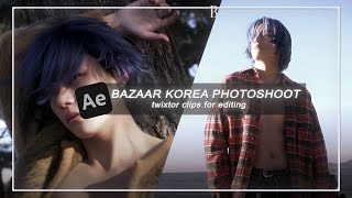 TAEHYUNG  harpers bazaar korea photoshoot twixtor clips 4K [upl. by Elimay]