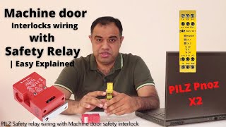 How to wire Safety Relay  Emergency Stop Dual Channel Monitoring with reset  Easy Explained [upl. by Ellimaj]