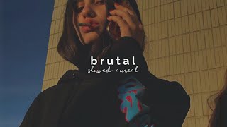 olivia rodrigo  brutal slowed  reverb [upl. by Currie]