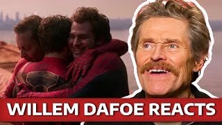 Willem Dafoe Reacts To SpiderMan No Way Home [upl. by Erreip]