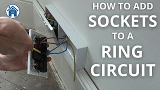 How to ADD SOCKETS to a RING CIRCUIT WAGOBOX amp WAGO connectors How to wire a double socket [upl. by Certie42]