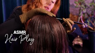 ASMR Hair Play 💤 Gloves Inspection Brushing amp Massage [upl. by Bramwell]