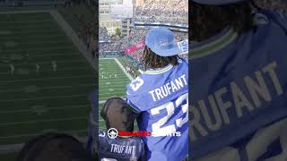 Seahawks and WSU legend Marcus Trufant raises the 12 Flag before TNF [upl. by Angil265]