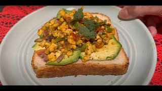 Avocado Open Sandwich with a Twist  Canadian Desi Ne Banaya Yummy Toast [upl. by Droffig820]