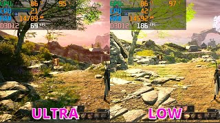 THRONE AND LIBERTY  RTX 3050 Ti Laptop 95W  Ultra vs Low Graphics [upl. by Sitnik]