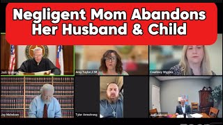 Negligent Mom Abandons Her Husband amp Child at family court custody hearing update divorcecourt [upl. by Adine37]