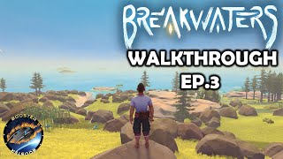 BUILDING Our FIRST BOAT amp Boat DOCK  EP3 NEW Breakwaters Early Access WALKTHROUGH Gameplay [upl. by Ykceb978]