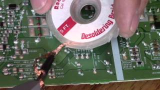 Easy ways how to solder unsolder  desolder parts and wires with flux [upl. by Ynnod]