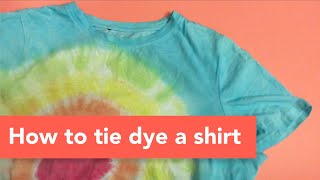 How to tie dye a shirt – ultra easy method for beginners [upl. by Leonhard]