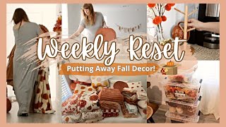 Weekly Reset amp Clean With Me Tidy Up Put Away Fall Decor amp Prep for Christmas [upl. by Notniv]