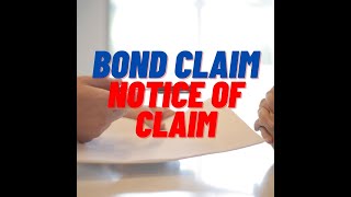 Suit101 Bond Claim Notice of Claim Preview [upl. by Noivert]