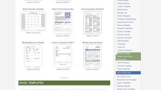 Downloadable Excel Templates [upl. by Service414]