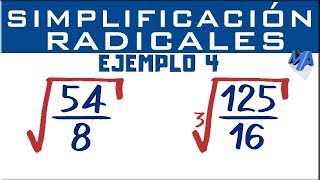 Simplificación de expresiones con radicales  Ejemplo 4 [upl. by Alic]