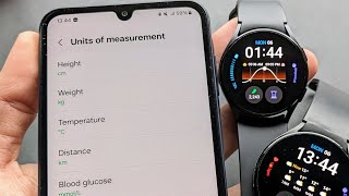 How to Change Units  Km Miles Kg Lbs Celsius Fahrenheit  On Samsung Galaxy Watch 6  5 4 [upl. by Aihceyt]